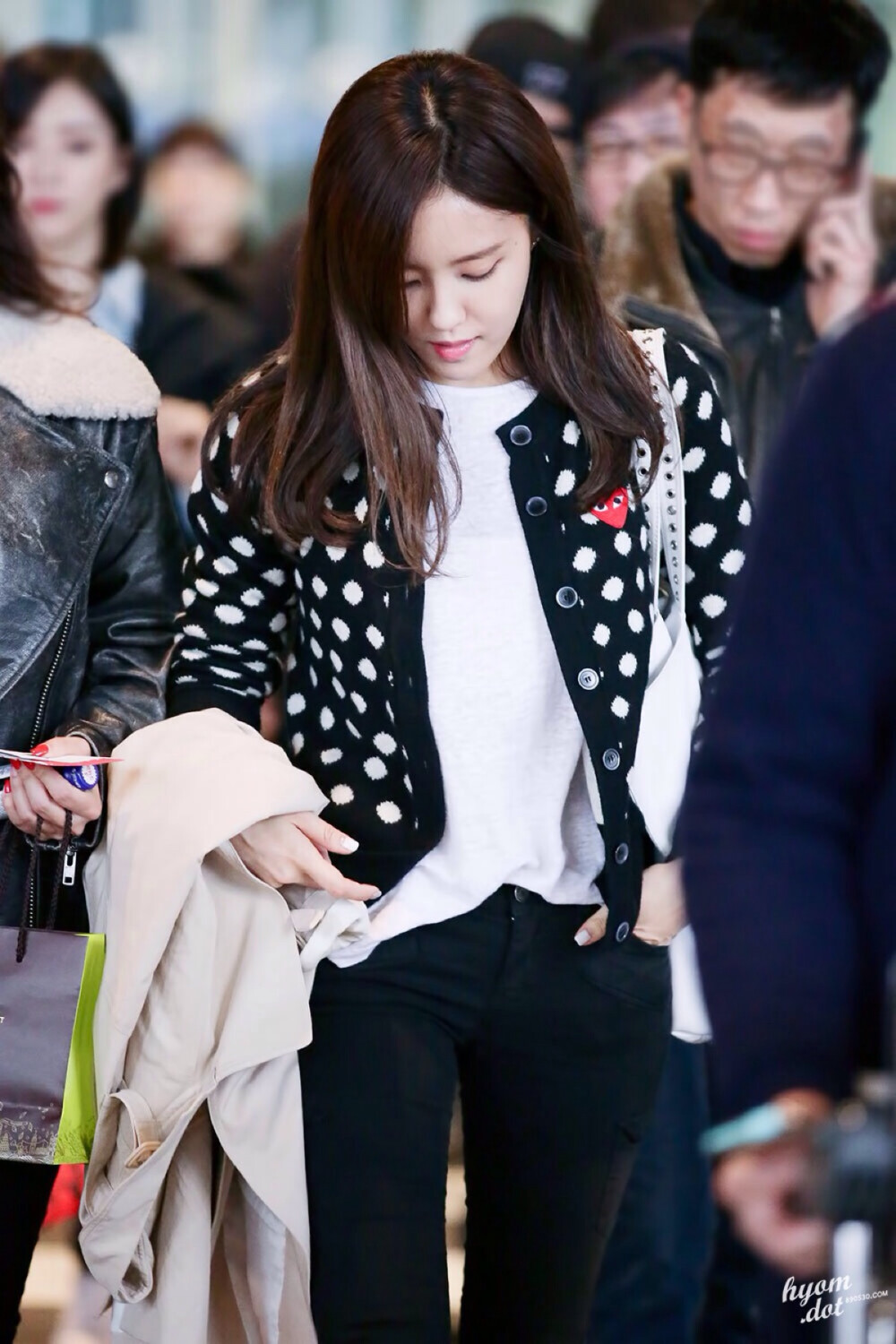 韩国明星街拍 朴孝敏