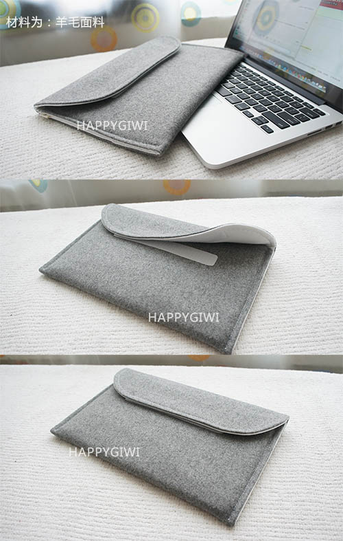 羊毛面料Macbookpro.macair专用电脑内胆包包，手作手工。http://item.taobao.com/item.htm?spm=2013.1.20141001.8.usit2S&amp;amp;id=42552516042&amp;amp;scm=1007.10115.4482.i40572565734&amp;amp;pvid=93933aa1-d616-45bc-95f4-93fc83caff81