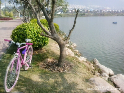 10.一路上天气都很好呢，艳阳娇俏，湖光潋滟，微风习习，树映红花，鸟鸣高柳，即使其实是蒙着一层薄薄的雾霾也抵挡不了唤心的爱美之心。她忍不住停下来欣赏一阵湖景。