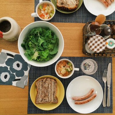 早餐_厨房_烹饪_烘培_早午饭_美图_插图_壁纸_朝食_美食_食堂