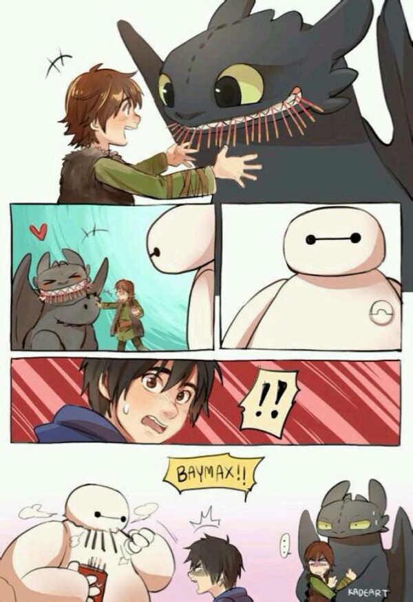 Baymax&amp;amp;Toothless