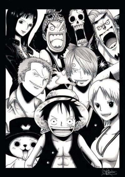 one piece 米娜 手绘 壁纸 （图自网络，侵删）