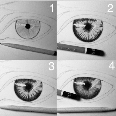 绘画_设计_艺术_铅笔_手绘_眼睛_素描_人物_美