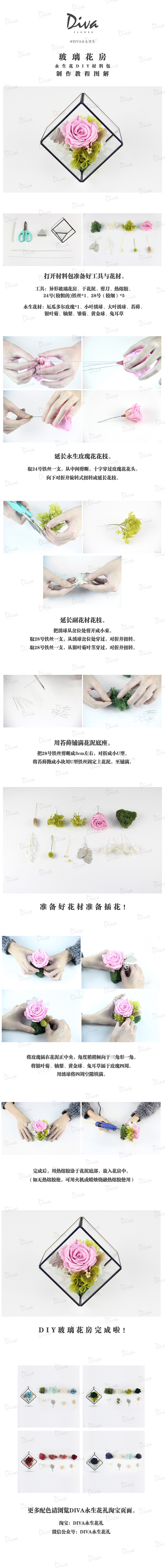 玻璃花房（永生花DIY）——DIVA永生花礼