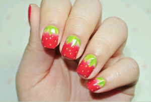 指尖上的草莓，活灵活现