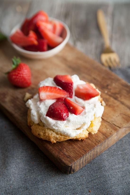 The most mouthwatering homemade strawberry shortcakes.