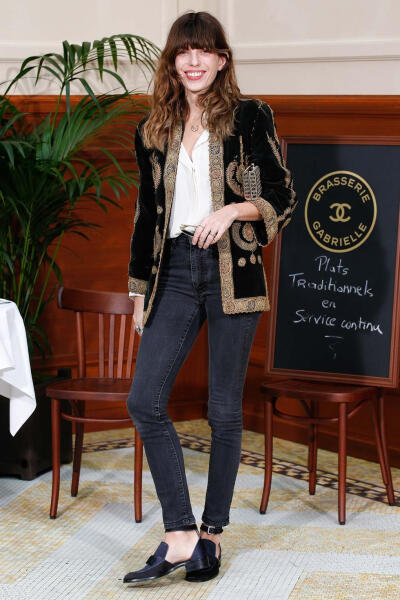 Chanel2015秋冬大秀，观秀嘉宾Lou Doillon