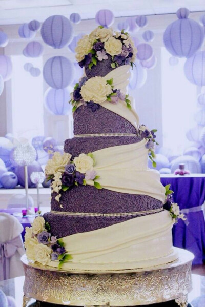 最美。婚礼蛋糕。