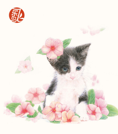 《莳花绘-花猫》——钟声敲响的零点、阳光正美的午后，晚风扫过落叶的傍晚，在不同的时间里，这些机灵的猫咪小家伙们都按耐不住自由的灵魂，要与自然中美丽的花朵共舞，在花间玩耍、休憩。当至美的莳花遭遇萌萌哒猫…