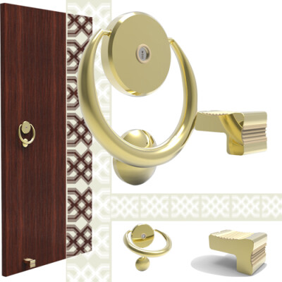 Copper Doorknob Convenience Without help of hands