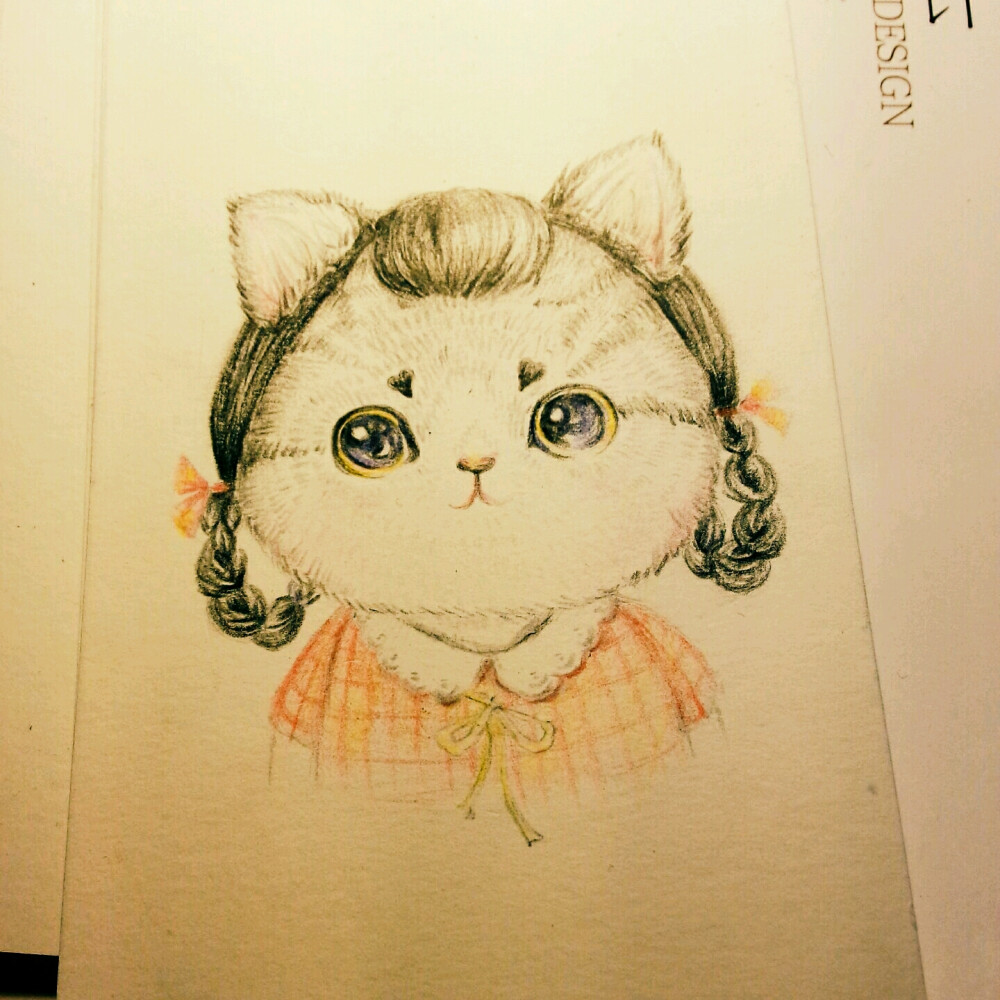 #每日一画#请叫我带假发的猫小姐~