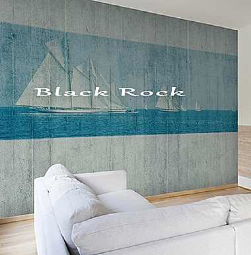 BLACK ROCK 黑石 壁画 背景墙 家居 墙纸