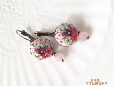  软陶首饰DIY 纯手工制作创意耳环耳坠 文艺复古小花朵 泡泡眼 http://item.taobao.com/item.htm?spm=a1z10.5-c.w4002-10317550068.13.alqibd&amp;amp;id=44146715451