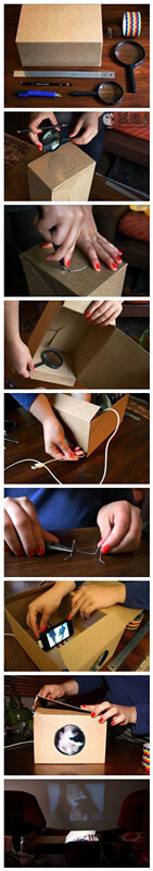 成本5块钱的DIY手机放映机，完整版教程，赶快get，和女友在家欣赏大片浪漫一下吧