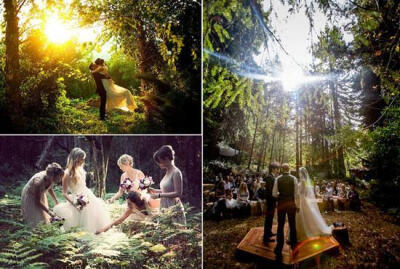 森林系，自然系的婚礼现场