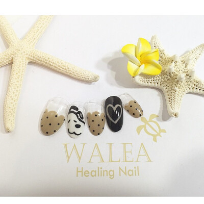 WALEA Nail 美甲。来自韩国的美甲创意 。美甲 清新 可爱 童趣 史努比 姆明