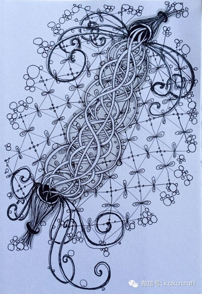 禅绕画 zentangle www.chanrao.me