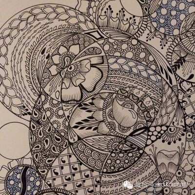 禅绕画 zentangle www.chanrao.me