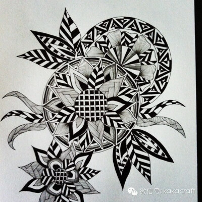 禅绕画 zentangle www.chanrao.me