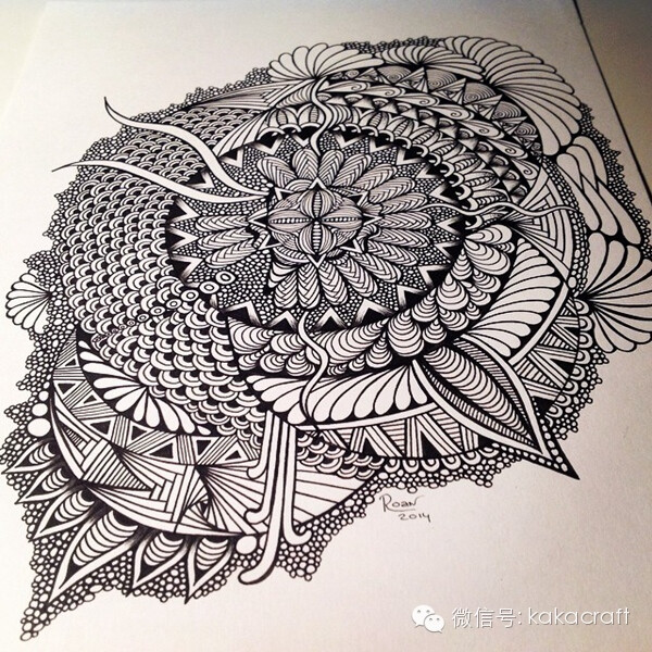 禅绕画 zentangle www.chanrao.me