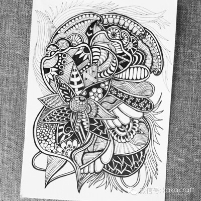 禅绕画 zentangle www.chanrao.me