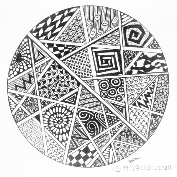 禅绕画 zentangle www.chanrao.me