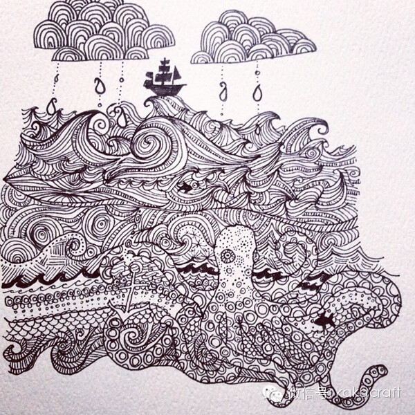 禅绕画 zentangle www.chanrao.me