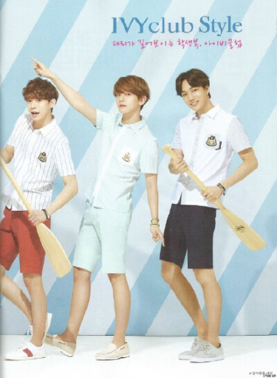 #边伯贤##BAEKHYUN# 150320 IVY CLUB Magazine 19号 扫图2 伯贤呐 可爱可爱!