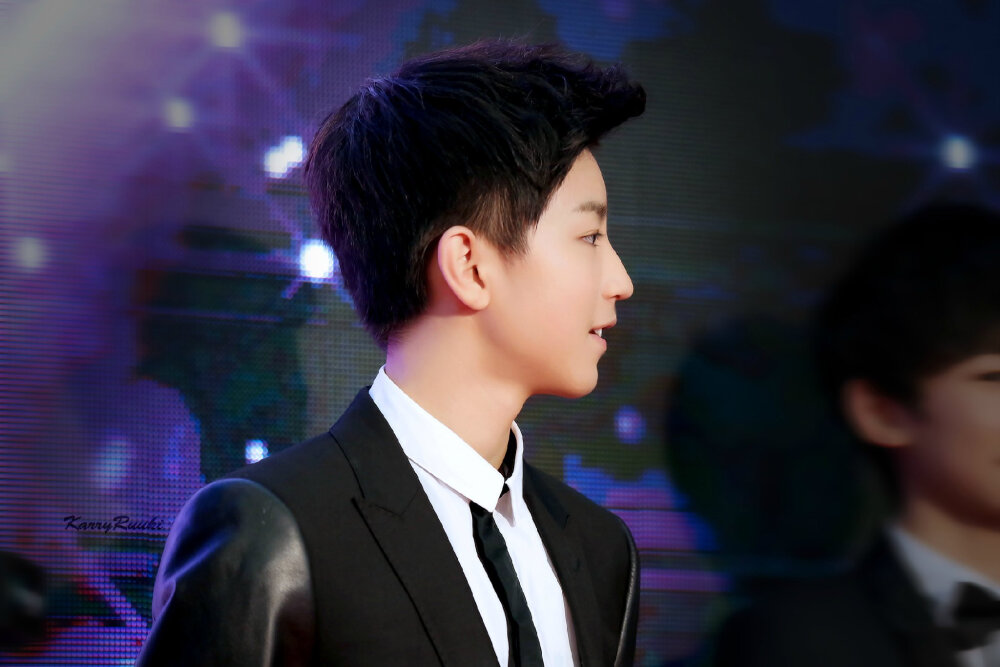 #王俊凯# #TFBOYS# 141125腾讯V视界 红毯 cr：logo