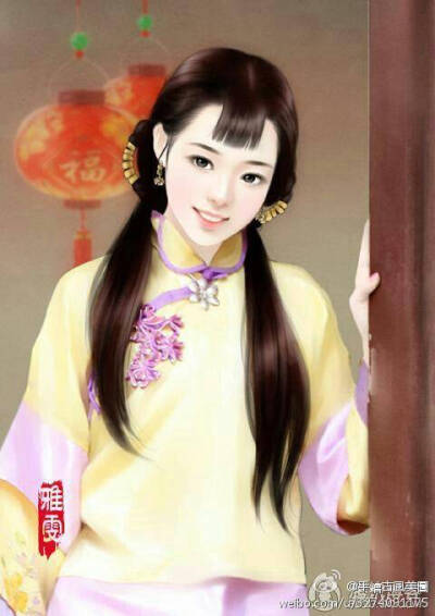 古风美人 古装~明眸皓齿，一笑便灿烂了芳华。