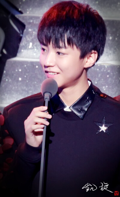 #王俊凯# #TFBOYS# 141206尖叫2015爱奇艺之夜cr：logo