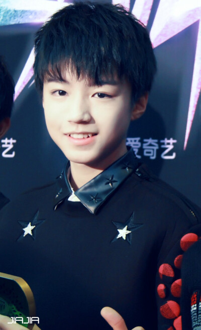 #王俊凯# #TFBOYS# 141206尖叫2015爱奇艺之夜cr：logo