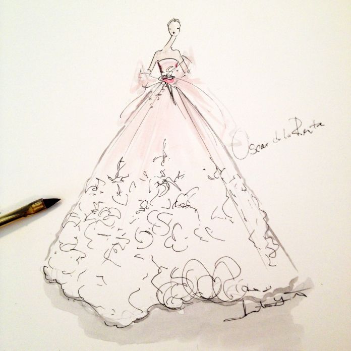 Jeanette Getrost Fashion illustrations。洛杉矶的时装设计师Jeanette Getrost手绘时尚插画欣赏。