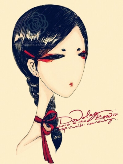 dodolog插画～人物～水彩