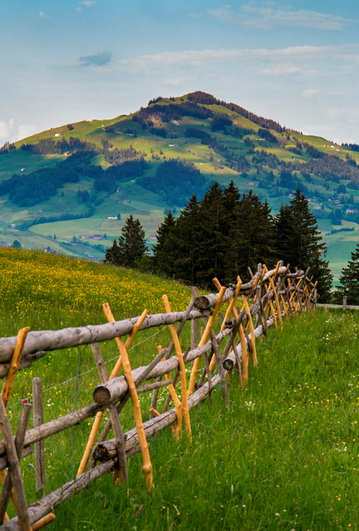 Appenzellerland, Switzerland。瑞士阿彭策爾小鎮(zhèn)