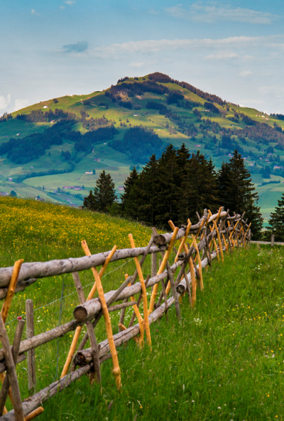 Appenzellerland, Switzerland。瑞士阿彭策爾小鎮(zhèn)