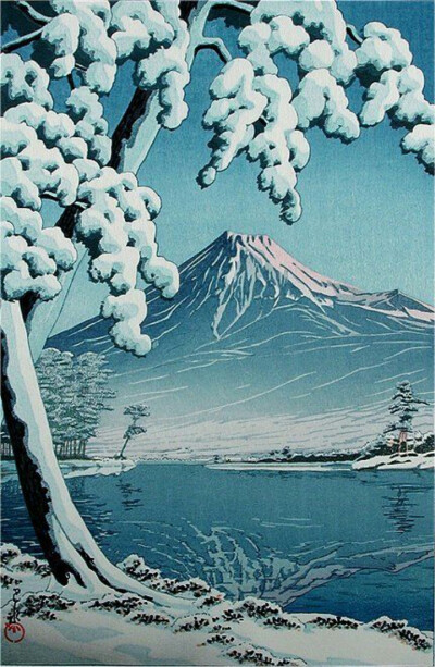 画家Kawase Hasui. 浮世之绘