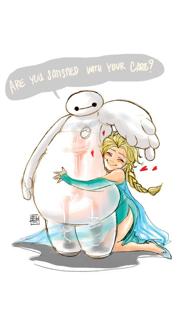 【侵删】#超能陆战队#大白baymax#壁纸#BH6#冰雪奇缘#Elsa