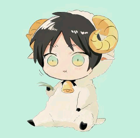 【侵删】Q版萌萌哒(๑•ั็ω•็ั๑)#进击的巨人#艾伦#自由之翼#头像#金牛