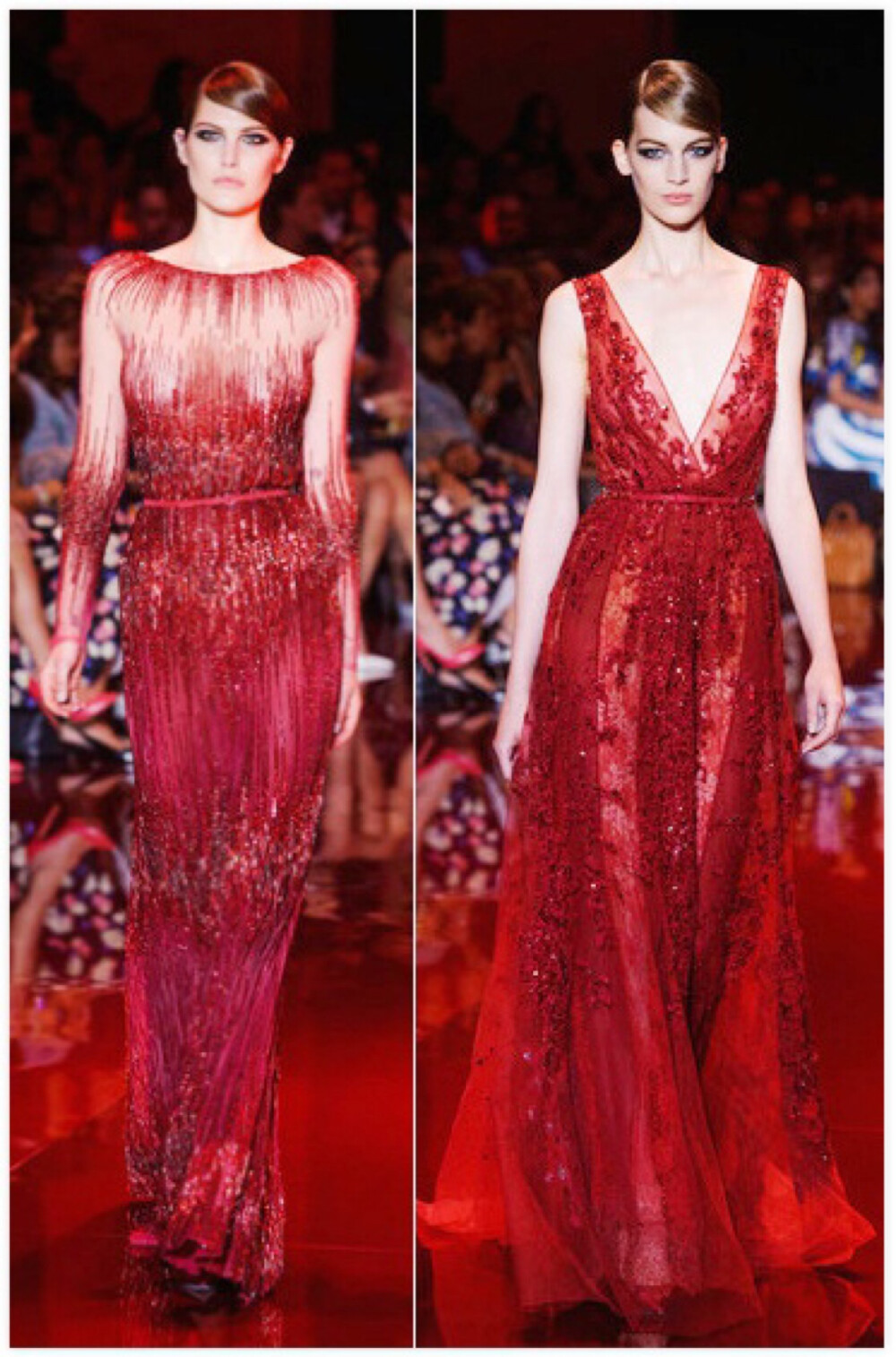 【衣睹为快时装周】Elie Saab 秀场里的红色 服饰风尚 时装周 中国红