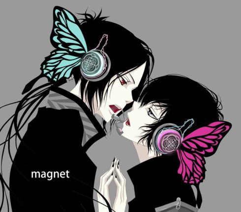 骸云 蝴蝶耳机 magnet