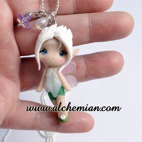 Chibi Periwinkle Trilly ooak necklace made in italy