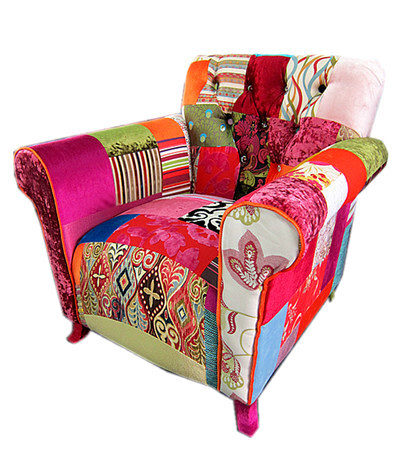 全彩拼布沙发