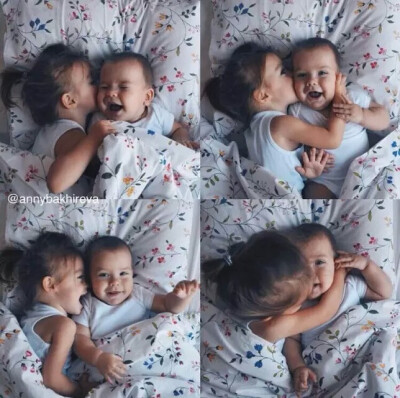 当哥哥或姐姐有了弟弟或妹妹后 变的好有爱♡