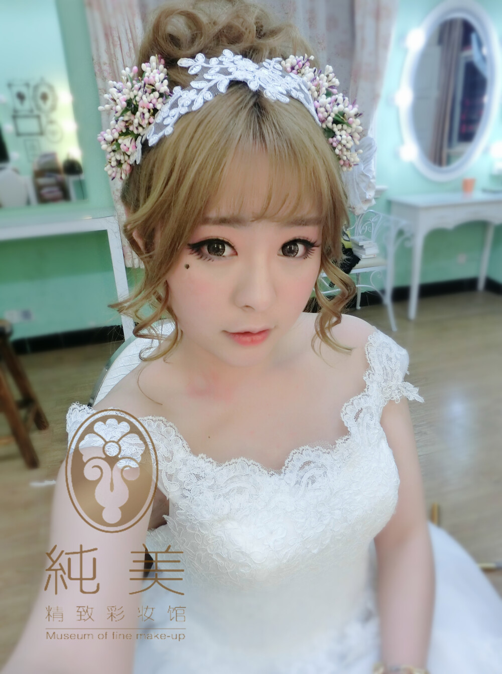 日系少女新娘妆