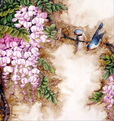 中国风高清花鸟工笔画