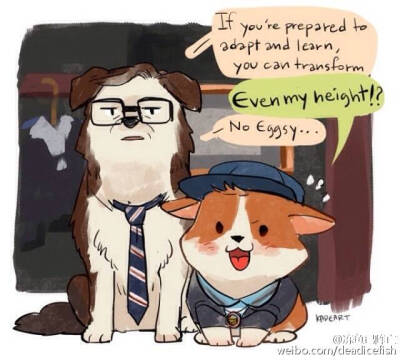 #kingsman# 忍不住搬运下ಠ_ಠ我不好，这个太太的梗一直萌炸我，这次的puppies简直(♡ˊ艸ˋ♡)awwww source: [kadeart] http://t.cn/zYxY4Y8