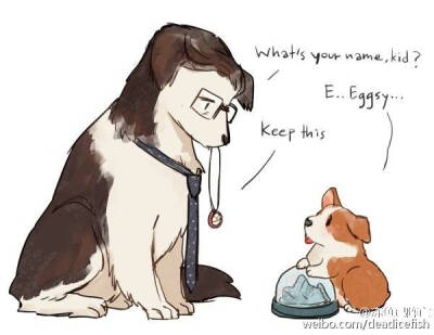 #kingsman# 忍不住搬运下ಠ_ಠ我不好，这个太太的梗一直萌炸我，这次的puppies简直(♡ˊ艸ˋ♡)awwww source: [kadeart] http://t.cn/zYxY4Y8