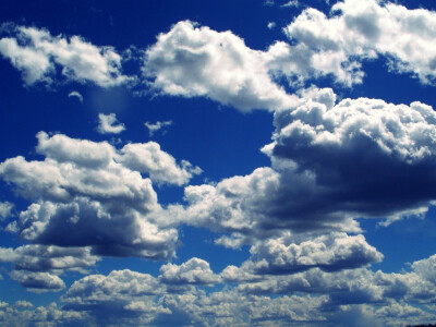 You like the blue sky and white clouds?