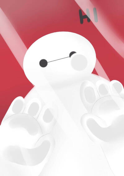 【侵删】贴玻璃~#超能陆战队#大白baymax#壁纸#BH6#